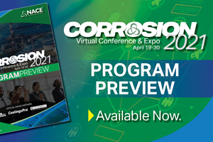Corrosion 2021 se realizará de manera virtual