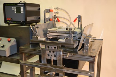 An image of SIFCO ASC's bespoke selective plating workstation for Powell during its idle period.