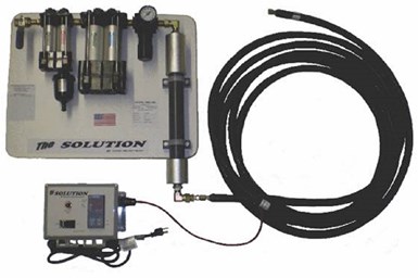 A press photo of Martech's The Solution compressed air system