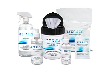 A press photo showing the full Stereze line