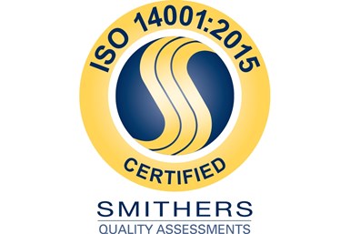 An ISO certification logo from Smithers Quality Assessments