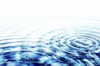 A stock photo of ripples in water