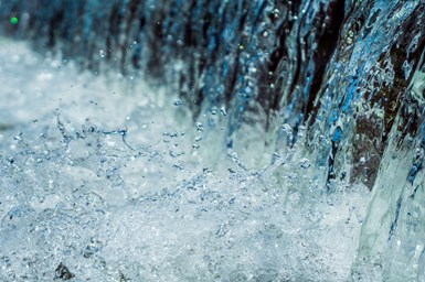 A stock image of agitated water