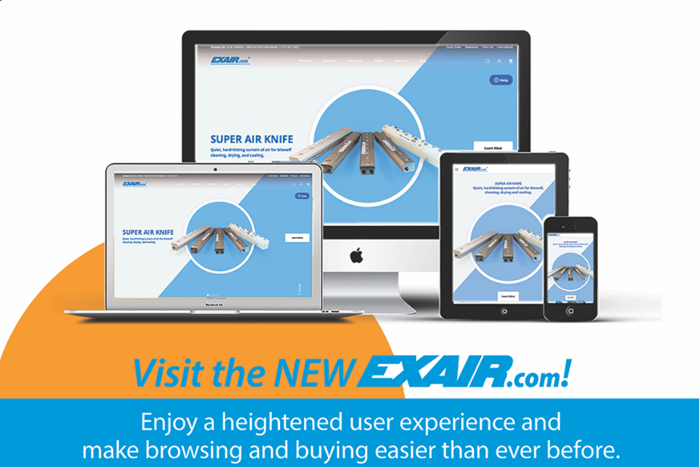 Exair公司更新网站以改善用户体验