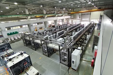 A photo of a DynaSmart plating line