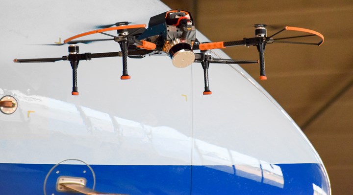 drone surveying plane paint