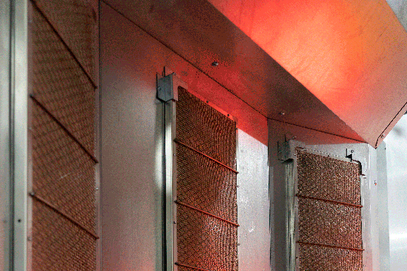 heat panels in a gel oven