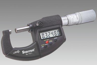 Starrett micrometer