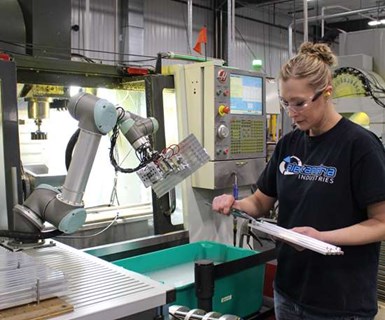 CNC机器店的机器人自动化