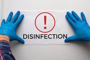 Disinfection sign