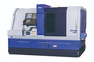 Star CNC的SX-38 B轴瑞士型机复合机,大直径部件