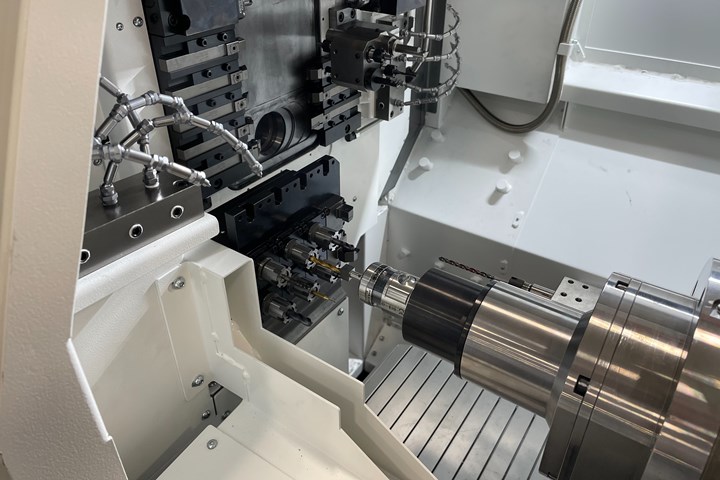 Mazak Syncrex Swiss-type CNC turning center