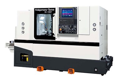 The SC-100X2 automatically unloads the workpiece once complete, minimizing manual intervention and downtime. Photo Credit: Methods Machine Tools