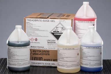 Using Alum-Renew prior to painting improves even distribution of high-performance resins through reduction of surface irregularities. Photo Credit: Madison Chemical