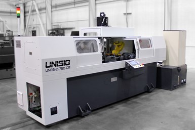 Unisig's UNE6-2i 750CR gundrilling machine. Photo Credit: Unisig