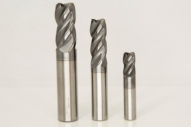 Greenleaf-360 4-Flute solid carbide end mill. Photo Credit: Greenleaf Corp.