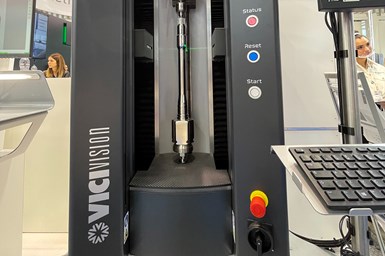 ViciVision’s Prima optical measurement series for turned parts is designed to transform part measurement by providing a more objective measurement system. Photo Credit: ViciVision