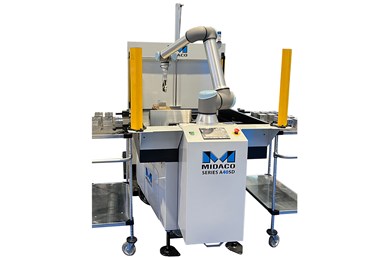 Midaco’s Robot-Ready Automatic Pallet Changer. Photo Credit: Midaco