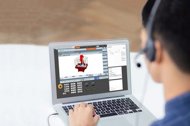 The Siemens Virtual Product Expert enables the company’s CNC community to access a product expert for assistance with programming or operations, all at no cost. Photo Credit: Siemen