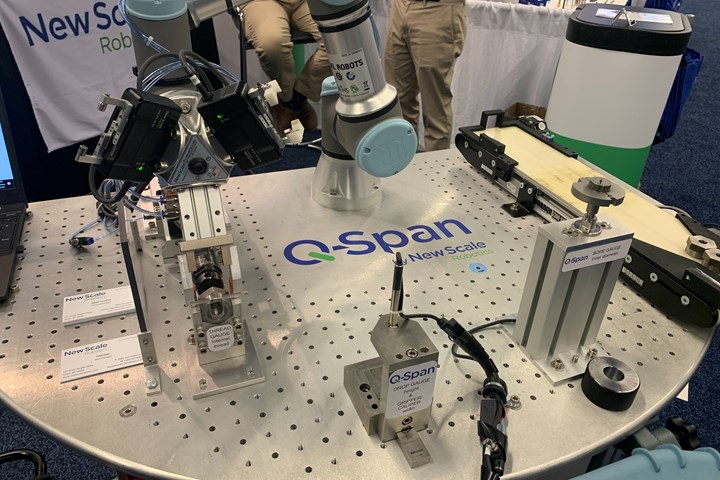 New Scale Robotics' Q-Span workstation at PMTS 2023