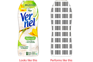 Proyecto piloto para la nueva gama de productos Vernel: las marcas de agua digitales funcionan como un código de barras invisible para el ojo humano en el empaque.