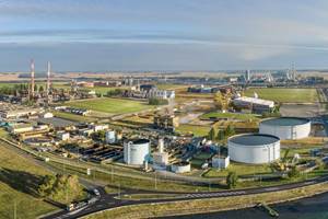 Vista del sitio en Grandpuits, Francia, donde Total Corbion PLA tiene la intención de construir su segunda planta Luminy PLA con una capacidad de hasta 100.000 toneladas por año.