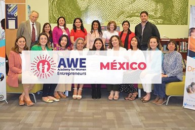 Academia de Mujeres Emprendedoras en México (AWE México, por sus siglas en inglés).