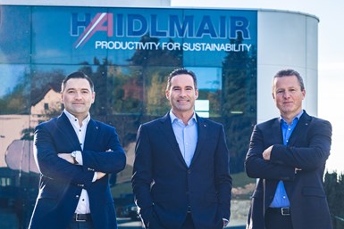 El equipo de gestión de Haidlmair (de izquierda a derecha) Rene Haidlmair, Mario Haidlmair y Heinz Klausriegler, están intensificando sus esfuerzos hacia la sostenibilidad.