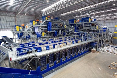 Stadler diseñó una nueva planta de clasificación de material reciclable seco para la empresa brasileña Flacipel.