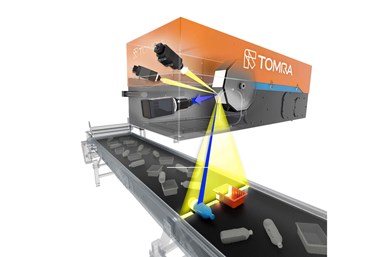 Sistema de clasificación óptica Autosort, para reciclaje de plásticos, de Tomra.