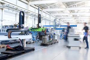 La sede de la producción de robots de Engel, que será ampliada, se encuentra en Dietach, Austria.