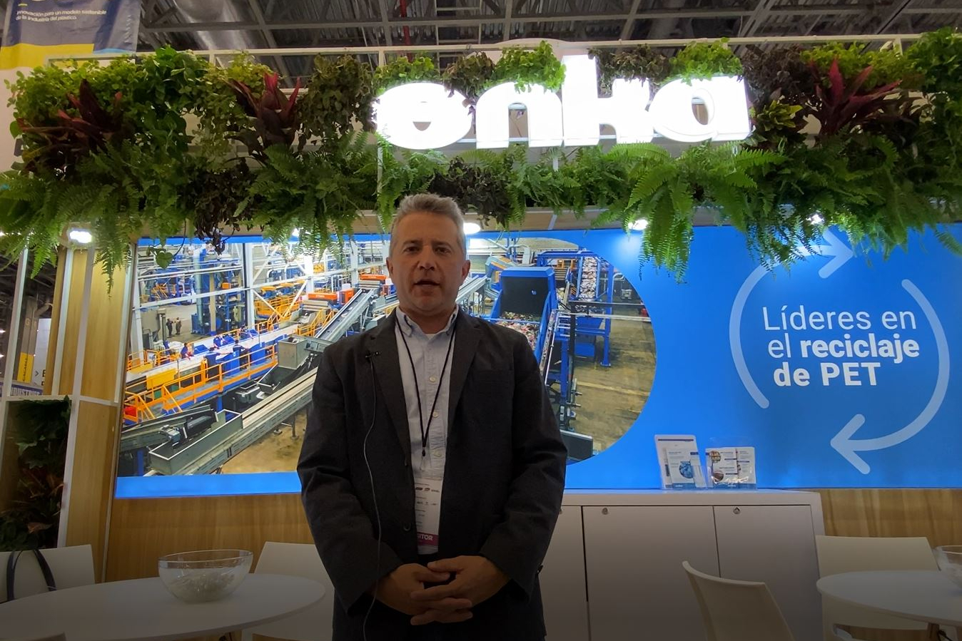 Pablo Marín, gerente de Calidad de la compañía colombiana Enka, durante su participación en Expo Plásticos Guadalajara 2023.