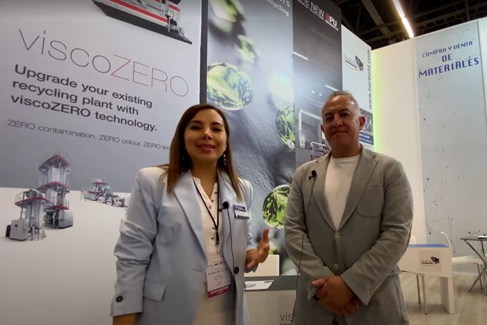 Alejandro Andrade, director de Innovateck, presentó durante Expo Plásticos 2023 las novedades para la industria del reciclaje de sus compañías representadas.