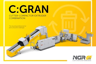 C:GRAN, sistema de reciclaje para materiales húmedos de NGR, será destacado durante Plastics Recycling LATAM.