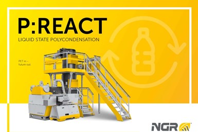Tecnología P:REACT para reciclaje de PET, de NGR