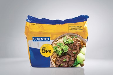 Sabic y Scientex implementaron el primer envase flexible para alimentos fabricado con polipropileno (PP) circular certificado.
