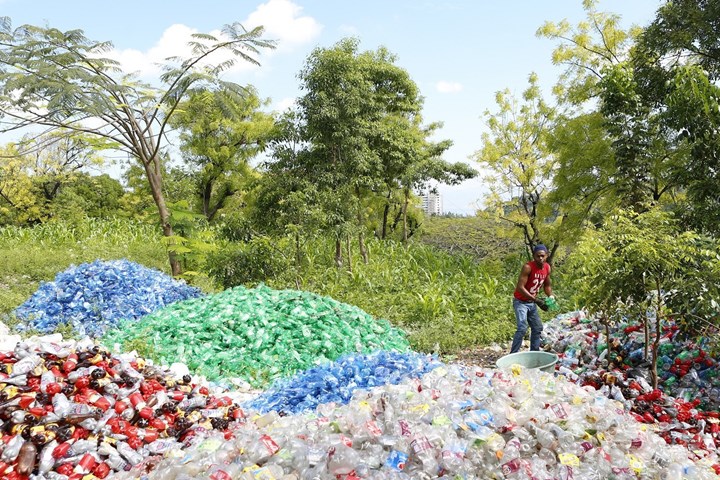 plastic bottles in Haiti 