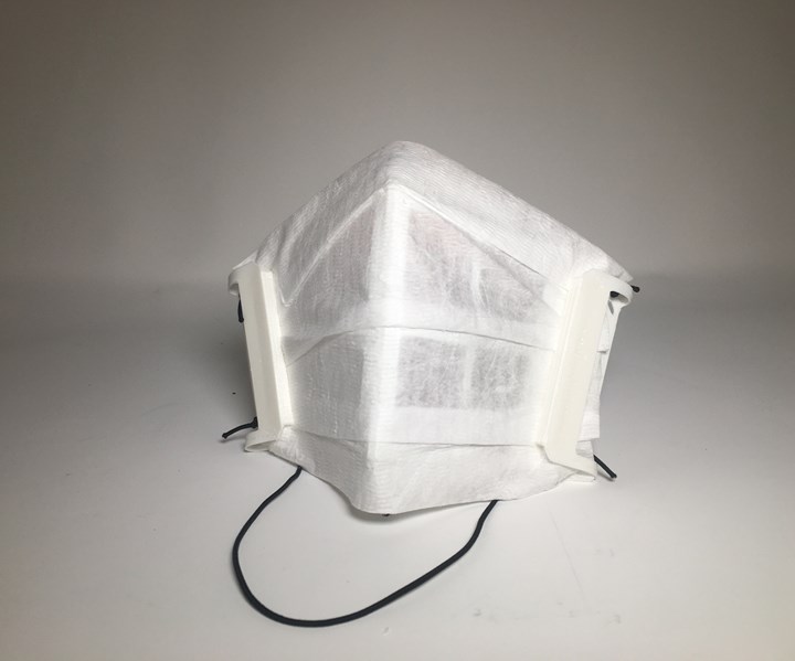 Reusable 3D printed mask frame and filtration media