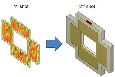 Simulating Two-Shot Molding: How Does the First Shot Affect Overall Part Warpage?