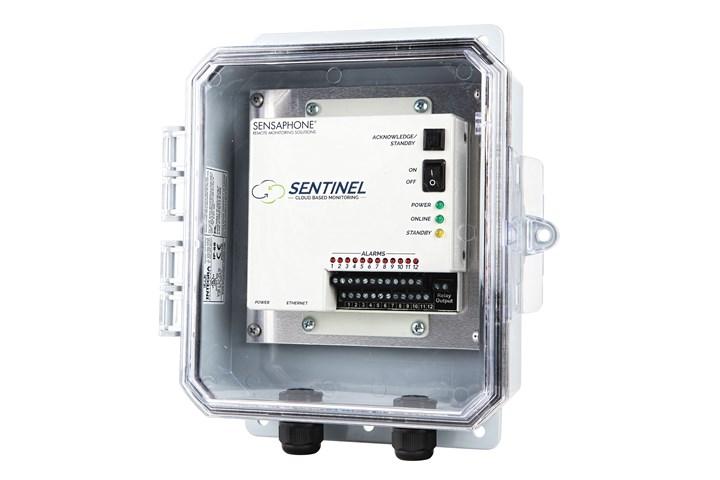 Sentinel remote monitor for cleanrooms from Sensaphone.
