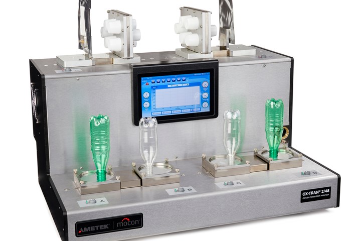 Ametek Mocon's new oxygen permeation analyzer for whole packages