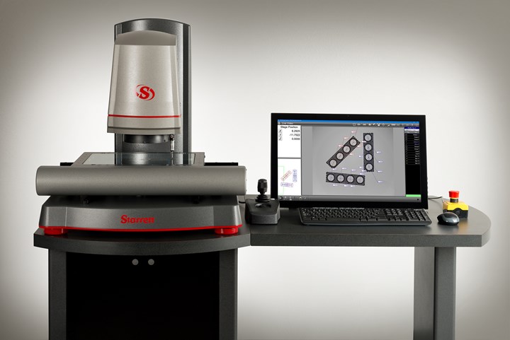 Starrett's enhanced vision system sports a large field of view.