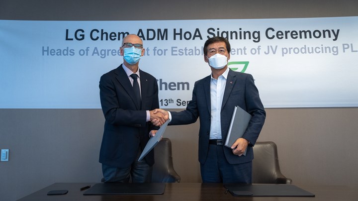 ADM与LG化学组建合资企业，在美国生产乳酸和PLA