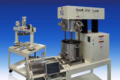 Double Planetary Mixing, Weighing and Discharging System 