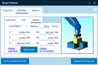 Software for Pattern Pick-and-Place Jobs with Six-Axis Robots