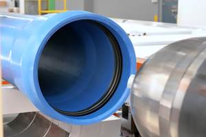 Belling Machine Forms 'Rieber' Socket in PVC-O Pipe