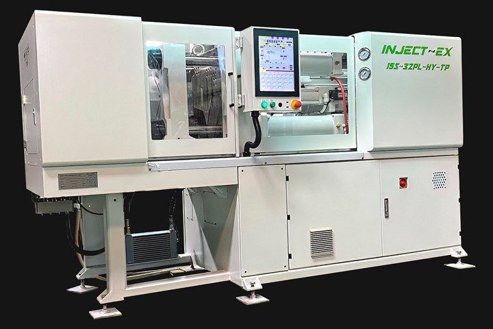 Md Plastics is now marketing special Inject-EX versions of servohydraulic, two-platen injection presses from EdeX of Taiwan.