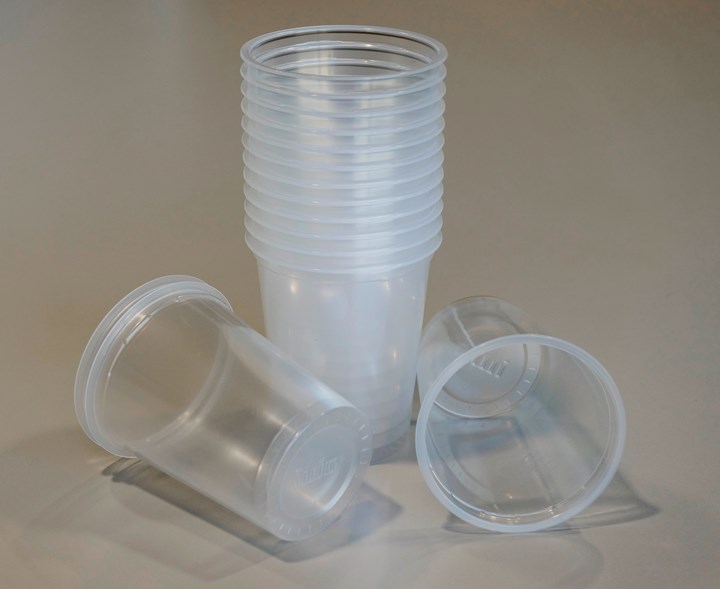 cups with lids raw materials for