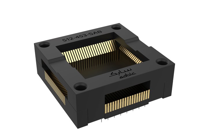 This LCP from SABIC (LNP Konduit 8TF36E) is designed to address the stringent demands of burn-in test sockets (BiTS) used to stress-test double-data-rate (DDR) memory circuits.