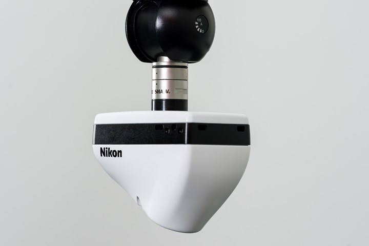 Nikon Metrology's redesigned LD15Dx laser scanner of intricate plastic parts